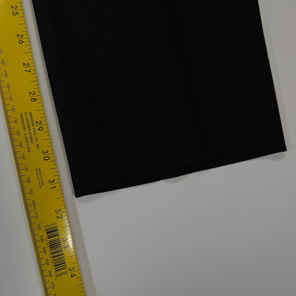 Bernard Zins Memphis Womens 4 27x32 Black Pleated High Rise Dress Pants - Picture 5 of 14